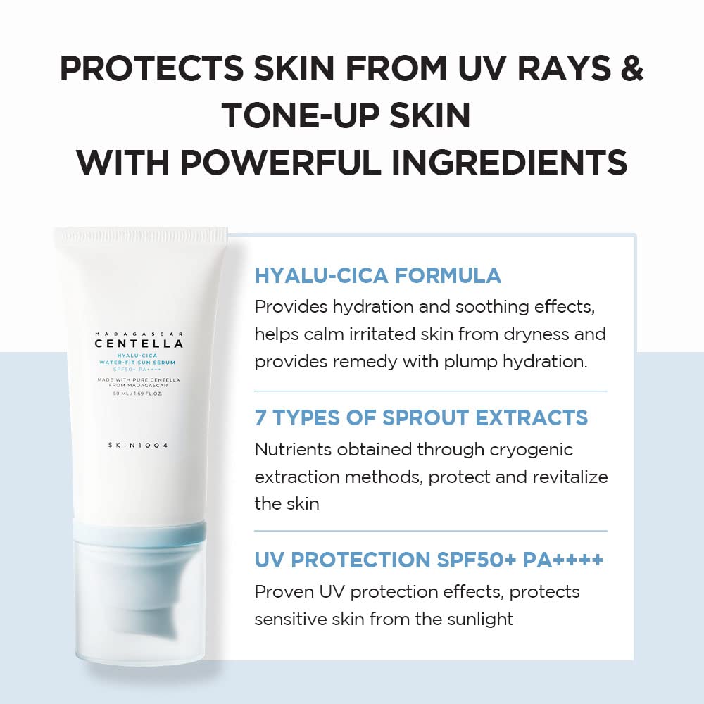 SKIN1004 Madagascar Centella Hyalu-Cica Water-Fit Sun Serum Twin Pack