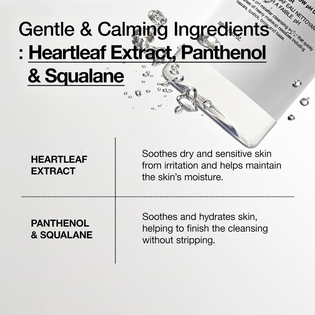 ANUA Heartleaf Low pH Deep Cleansing Water 500g