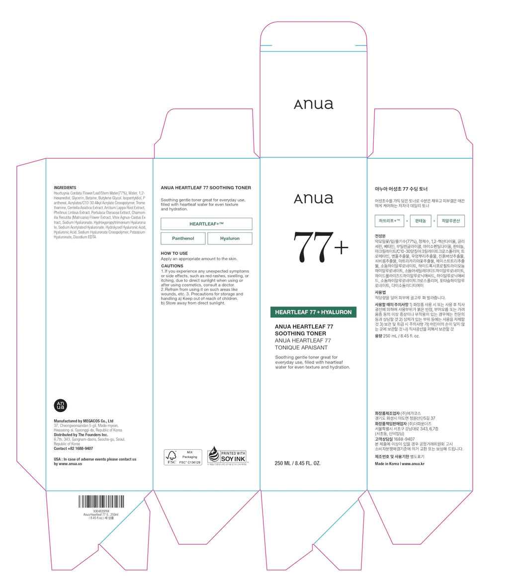 Anua Heartleaf 77 Soothing Toner 250ml