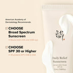 Beauty of Joseon Daily Relief Sunscreen for face Sun moisturizing 50 ml