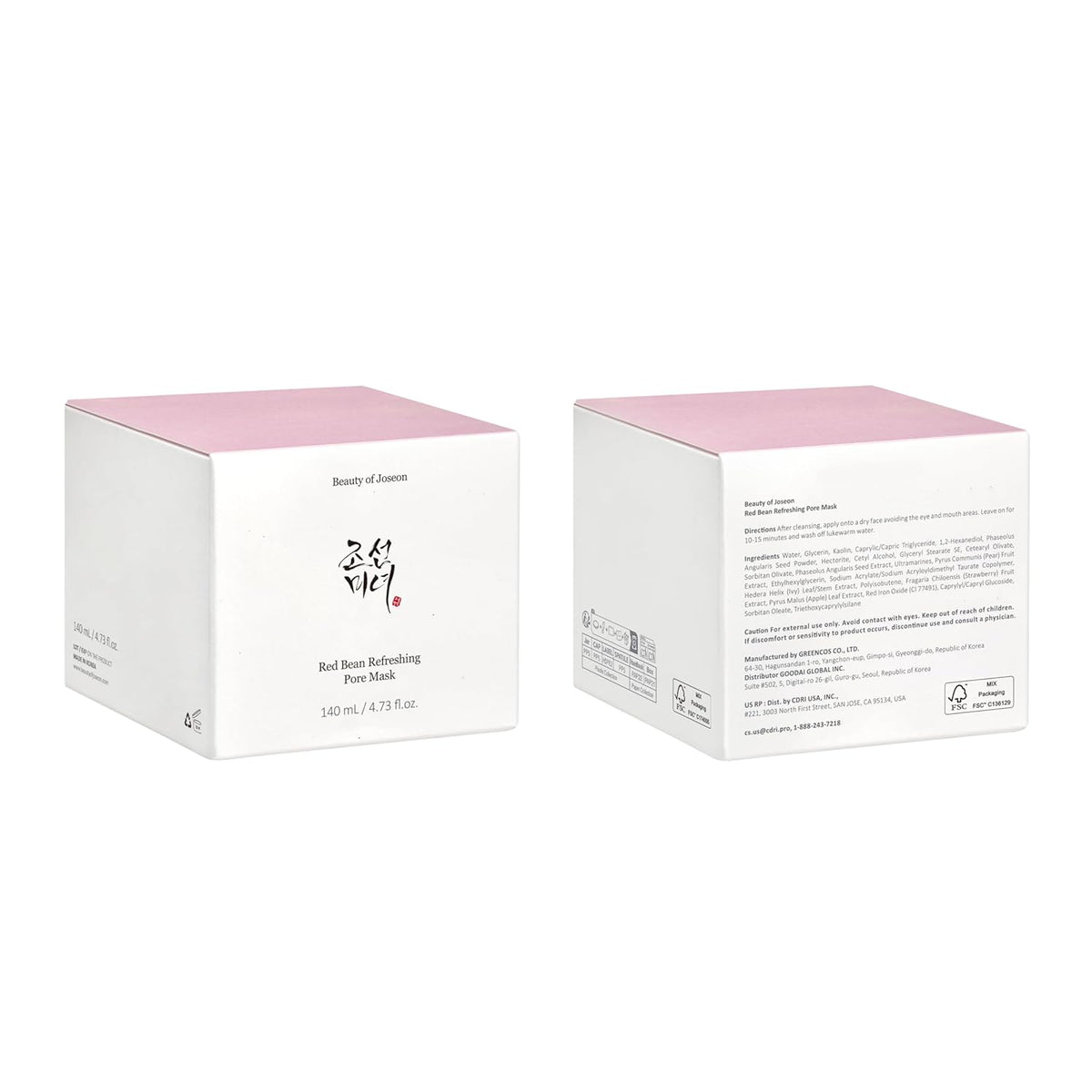 Beauty of Joseon Red Bean Pore Refreshing Mask Mud Cream 140 ml