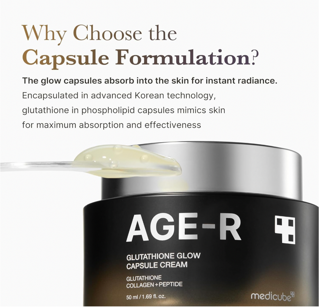 medicube AGE-R Glutathione Glow Capsule Facial Cream 50ml