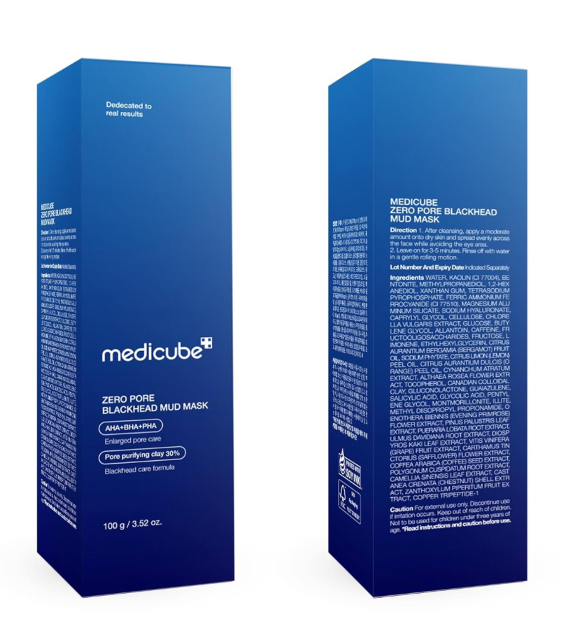medicube Zero Pore Blackhead Mud Facial Mask 100g