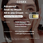 COSRX Snail Mucin 92% Face Moisturizer 100g