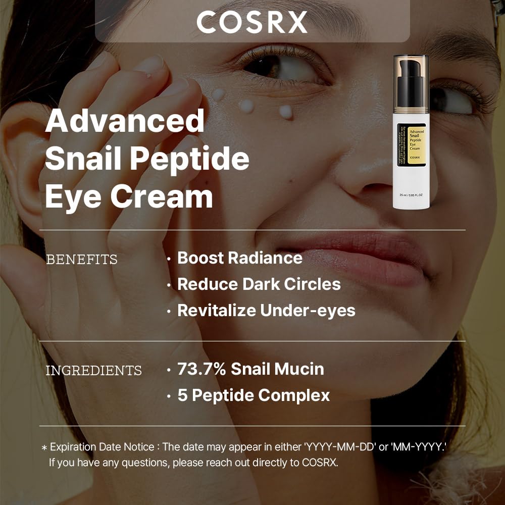 COSRX Snail Mucin Peptide Under Eye Cream 25ml