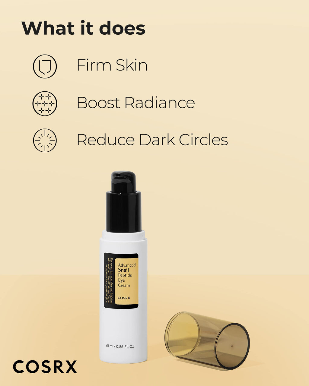 COSRX Snail Mucin Peptide Under Eye Cream 25ml