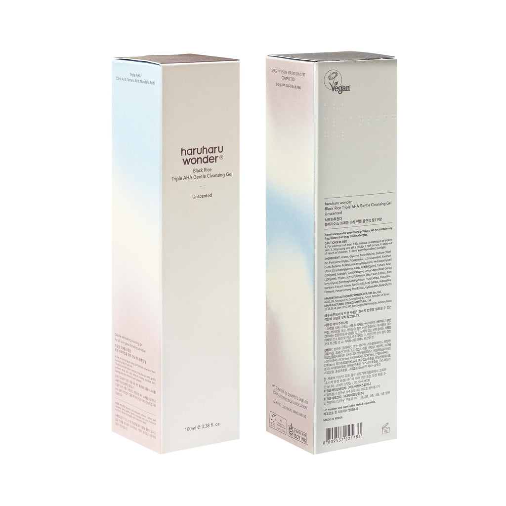 HARUHARU wonder Black Rice Triple AHA Gentle Cleansing Gel 100 ml