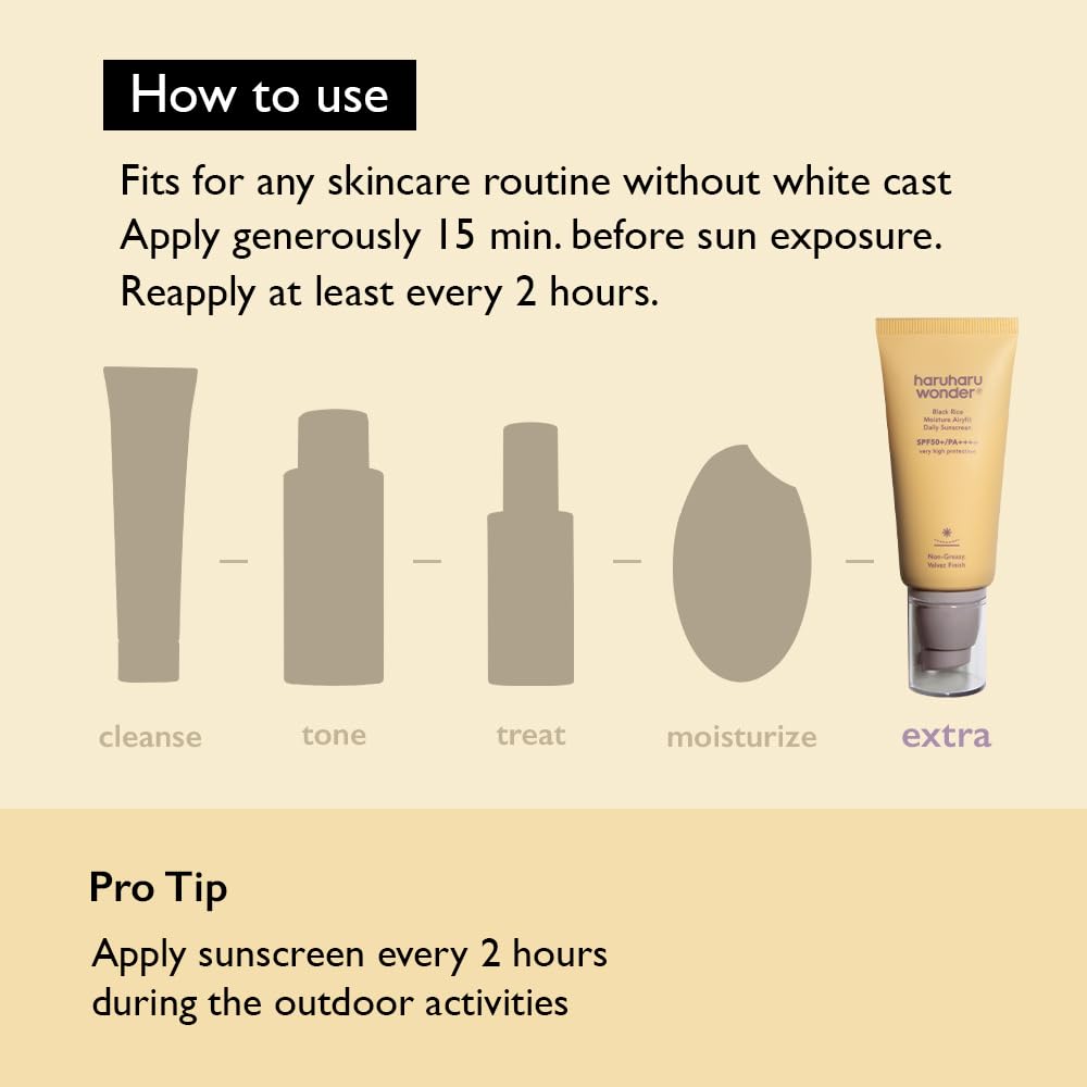 Haruharu Wonder Black Rice Moisture Airyfit Daily Sunscreen