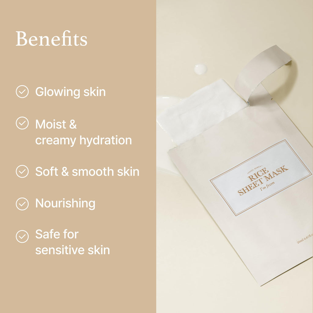 I'm from Rice Sheet Mask Pack of 5