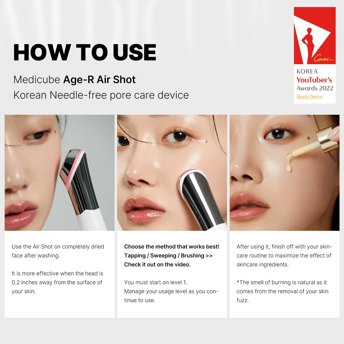 Medicube Age-R ATS Air Shot - Microneedling Skin Care Device for Pore Tightening