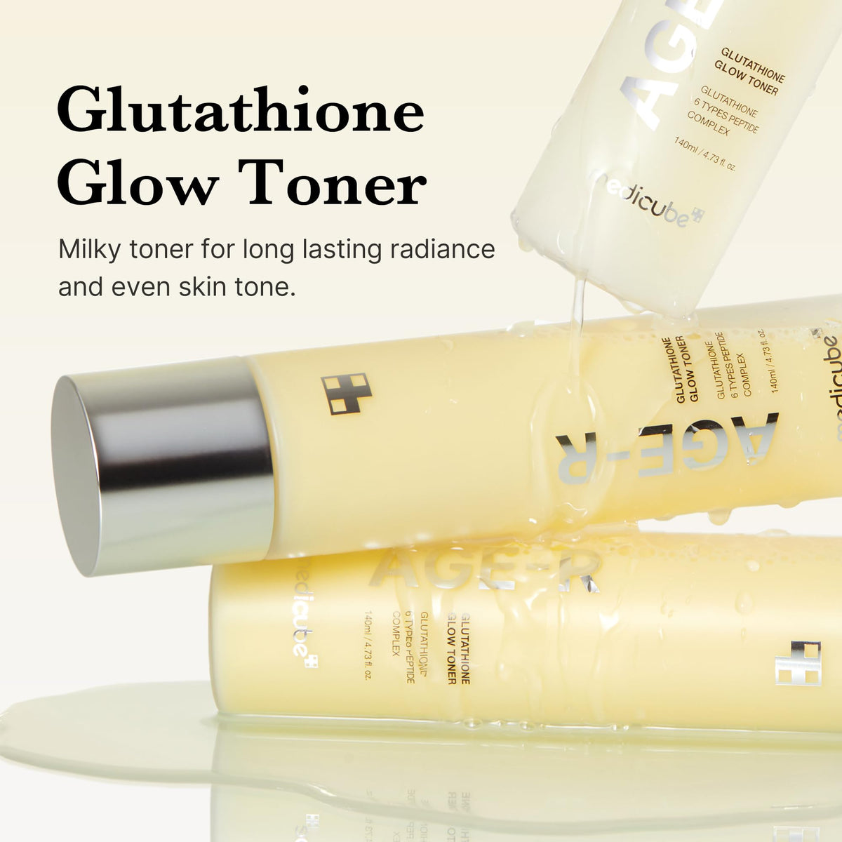 Medicube Age-R Glutathione Glow Milky Toner 140ml