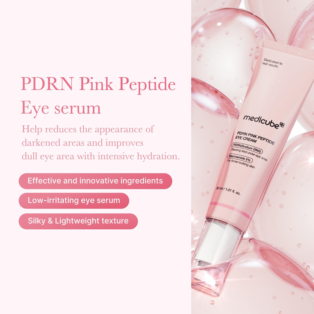 Medicube Salmon DNA PDRN Pink Peptide Eye Serum 30ml