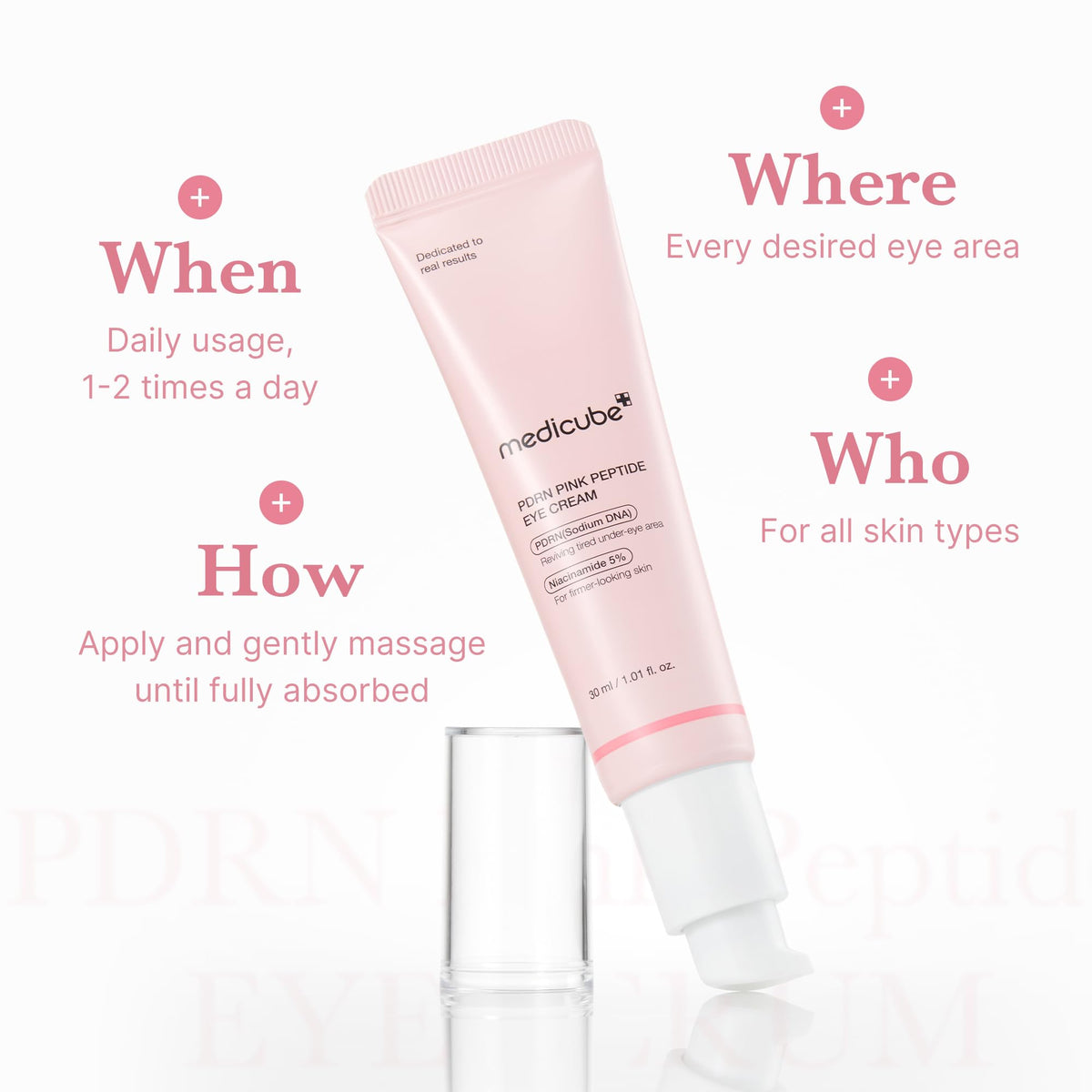 Medicube Salmon DNA PDRN Pink Peptide Eye Serum 30ml