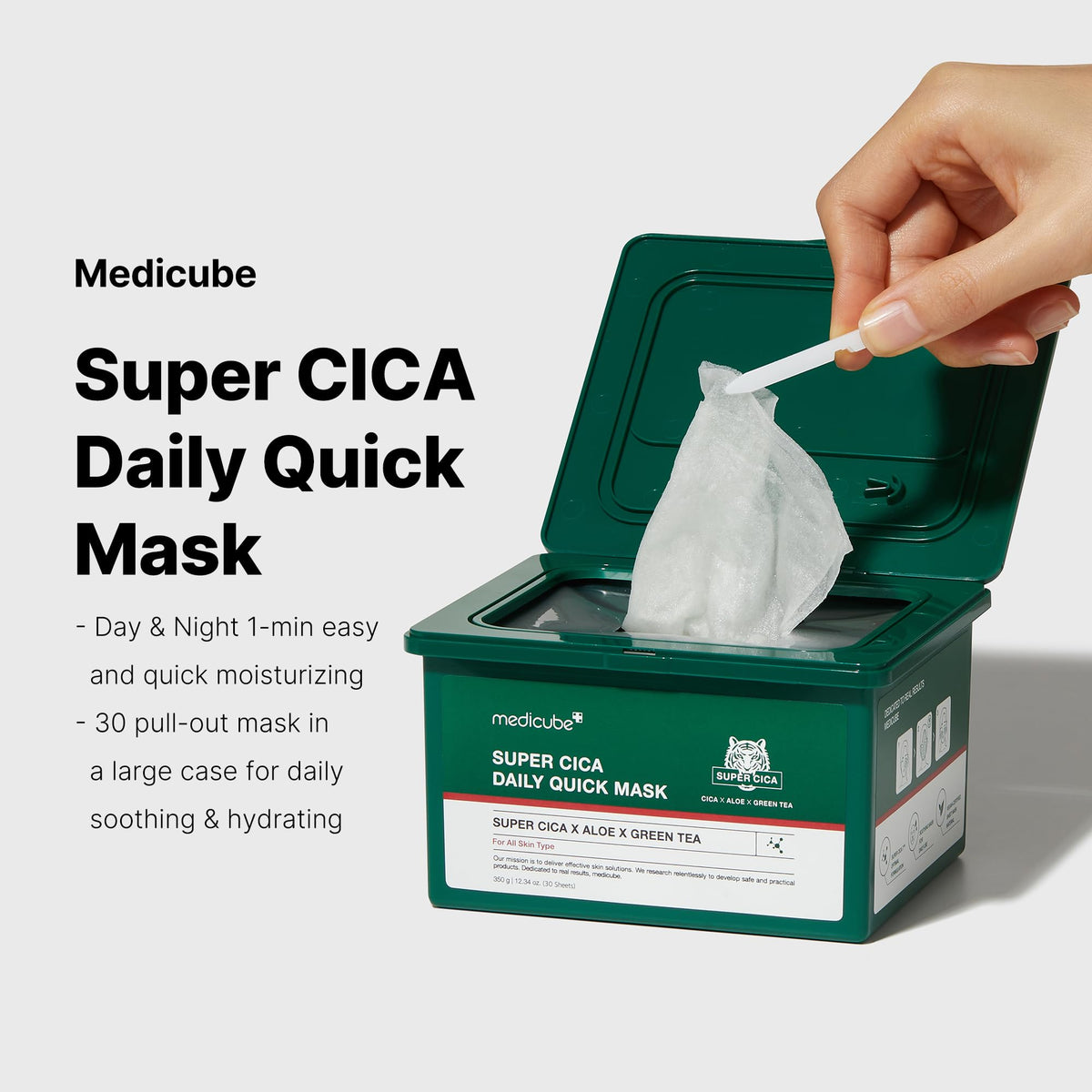 Medicube Super Cica Daily Quick Facial Masks