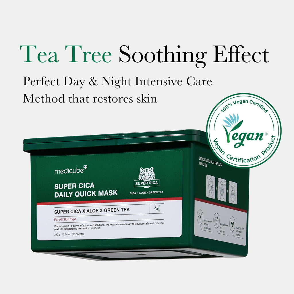 Medicube Super Cica Daily Quick Facial Masks