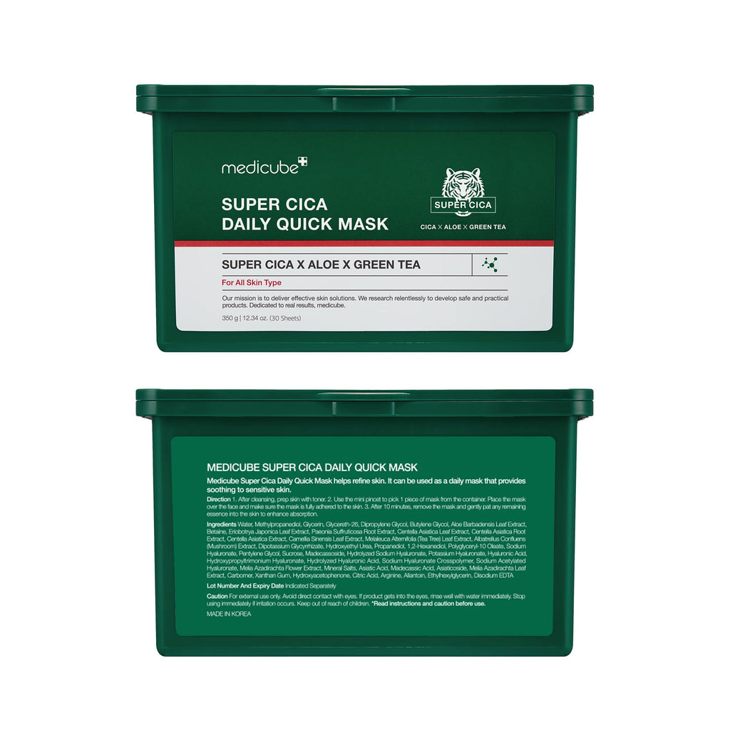 Medicube Super Cica Daily Quick Facial Masks