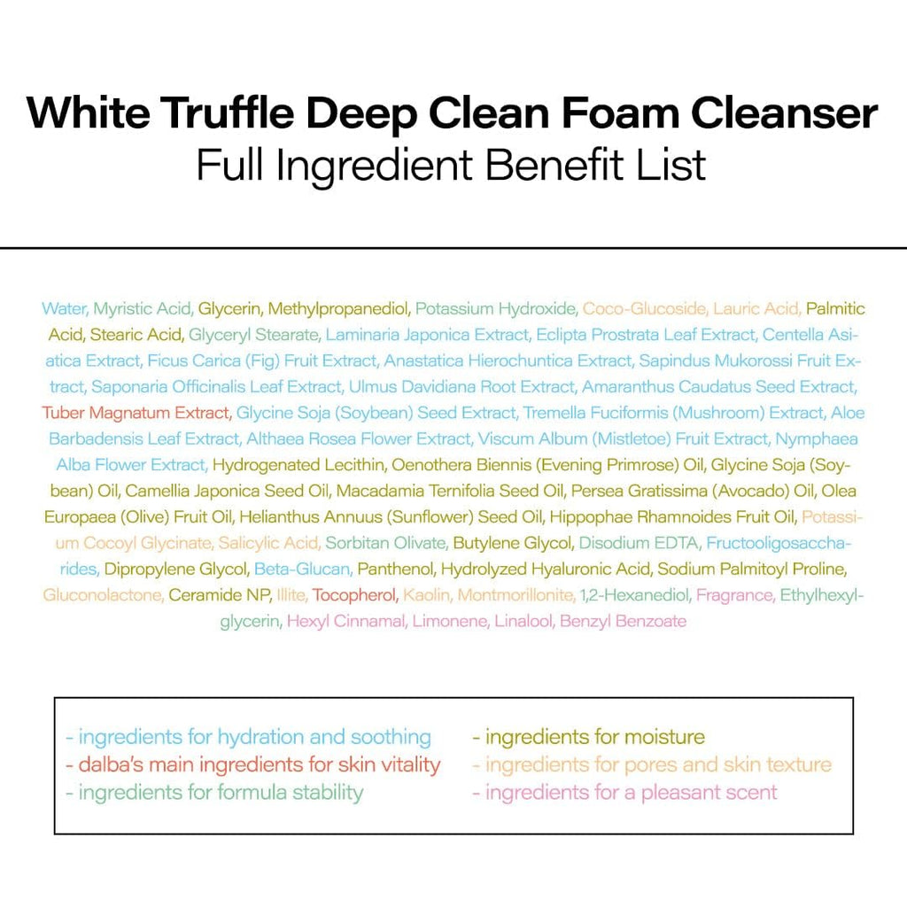 d'alba Piedmont Italian White Truffle Deep Foam Cleanser