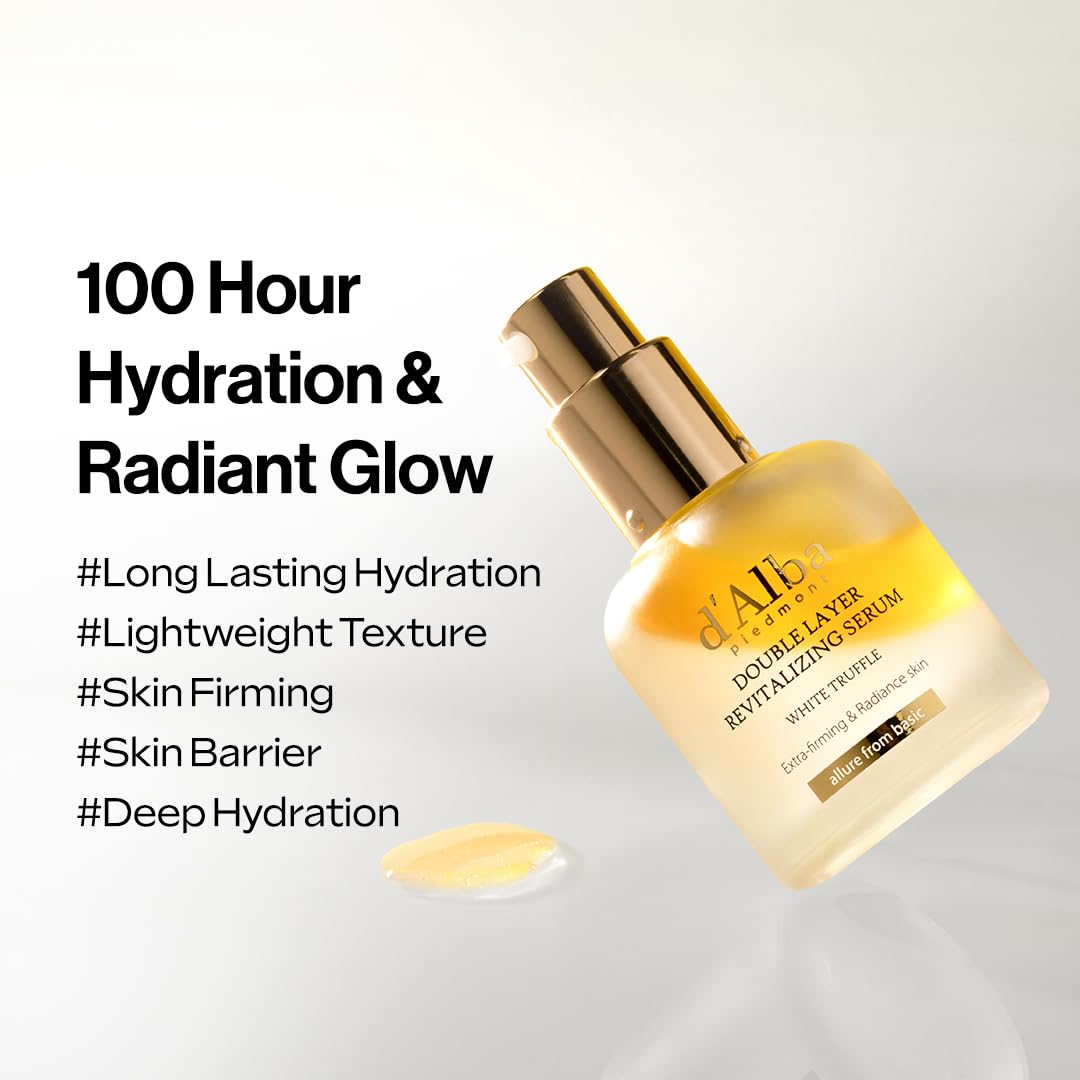 d'alba Piedmont Italian White Truffle Double Layer Revitalizing Serum