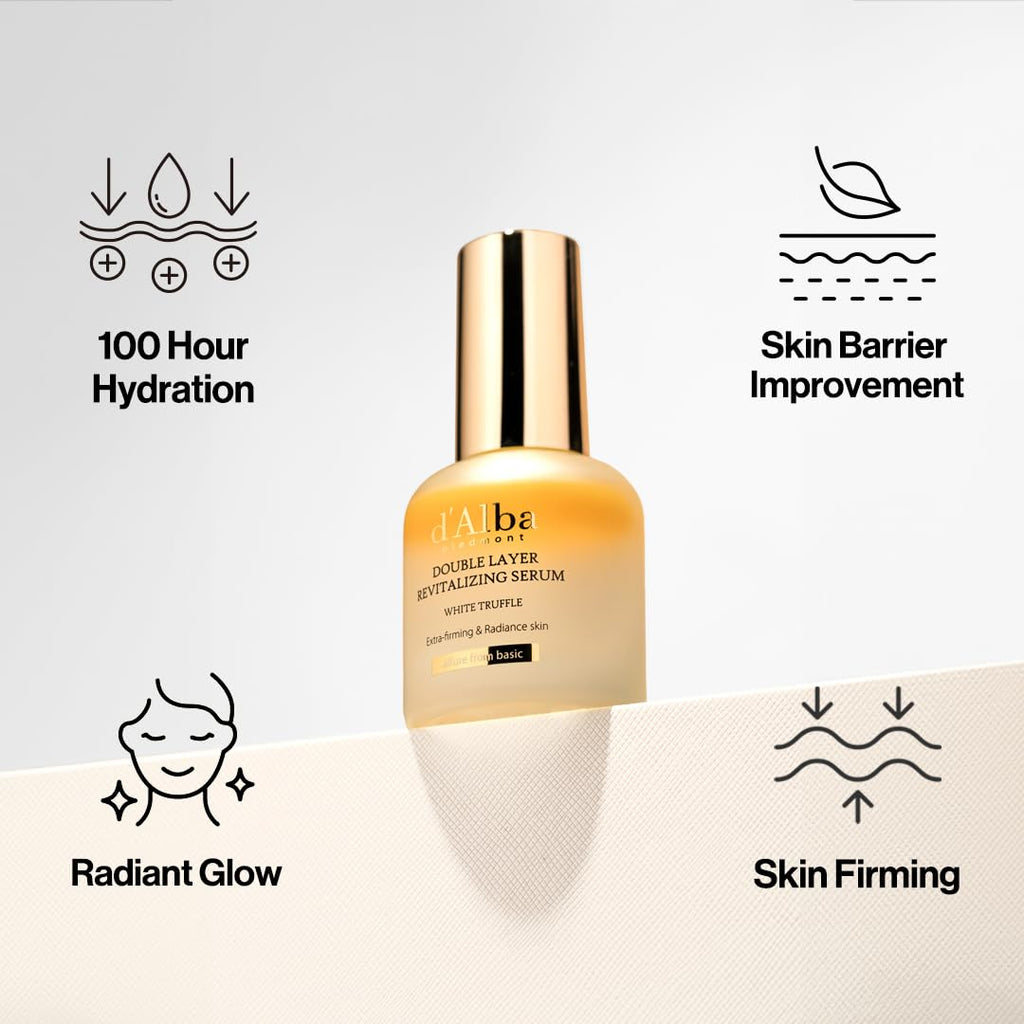 d'alba Piedmont Italian White Truffle Double Layer Revitalizing Serum