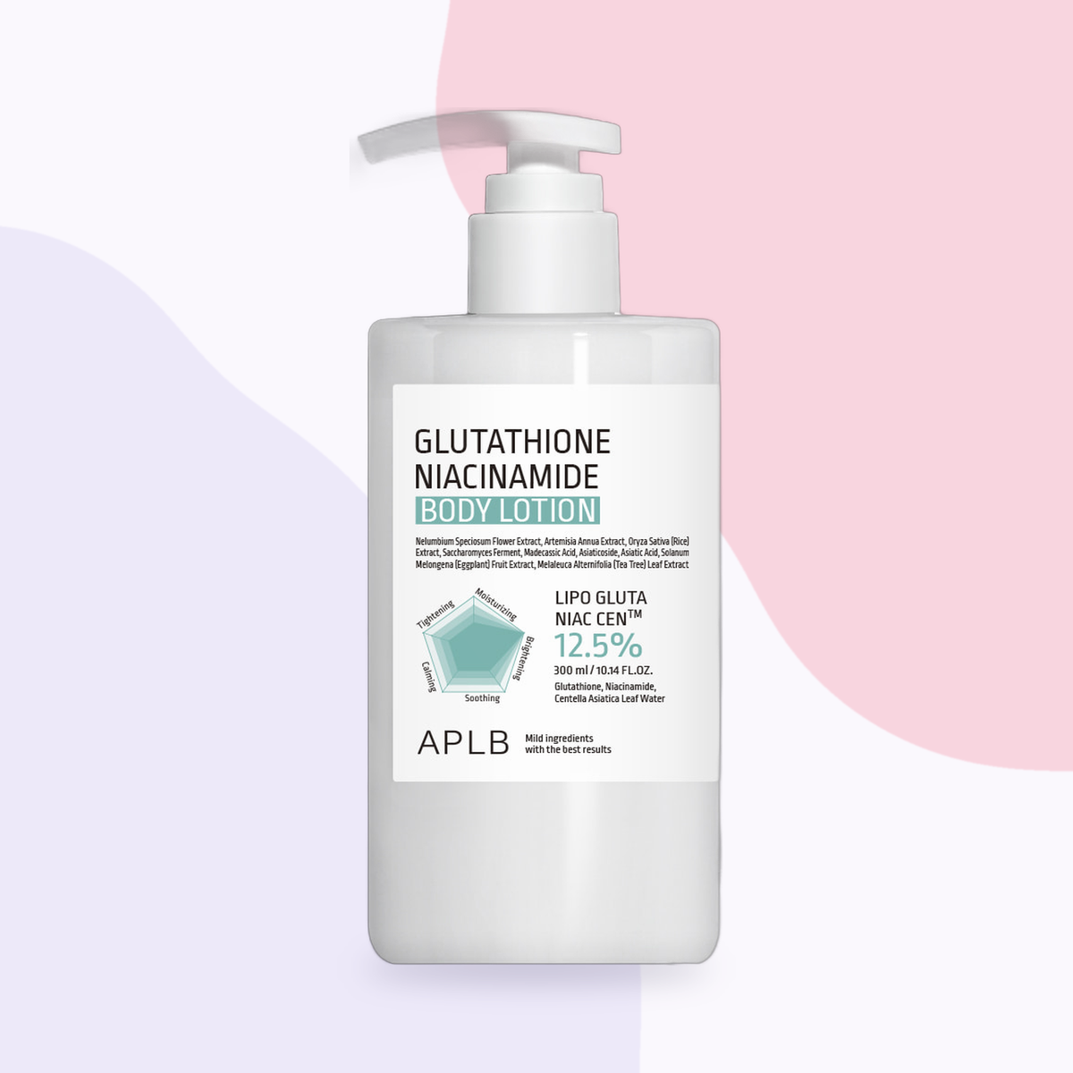 aplb glutathione niacinamide body lotion 300 ml