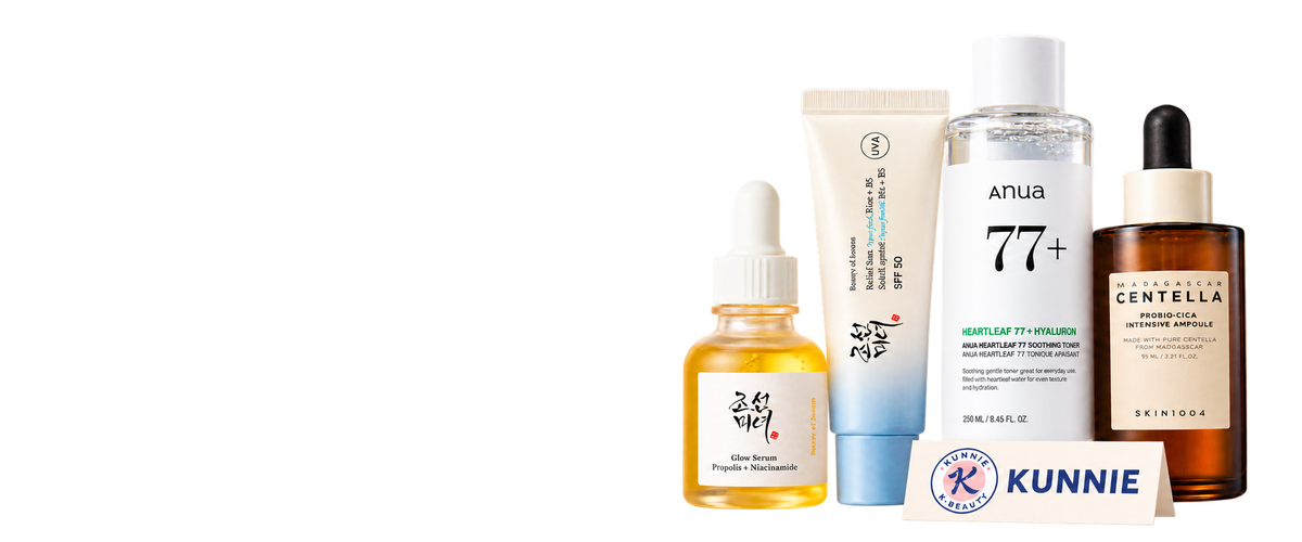 Beauty of Joseon, Anua und SKIN1004 mit Kunnie-Logo