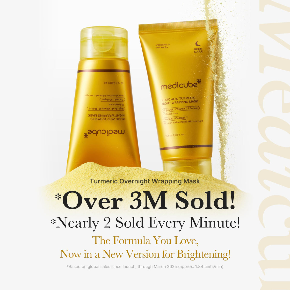 medicube Kojic Acid Turmeric Overnight Wrapping Peel Off Mask 75ml