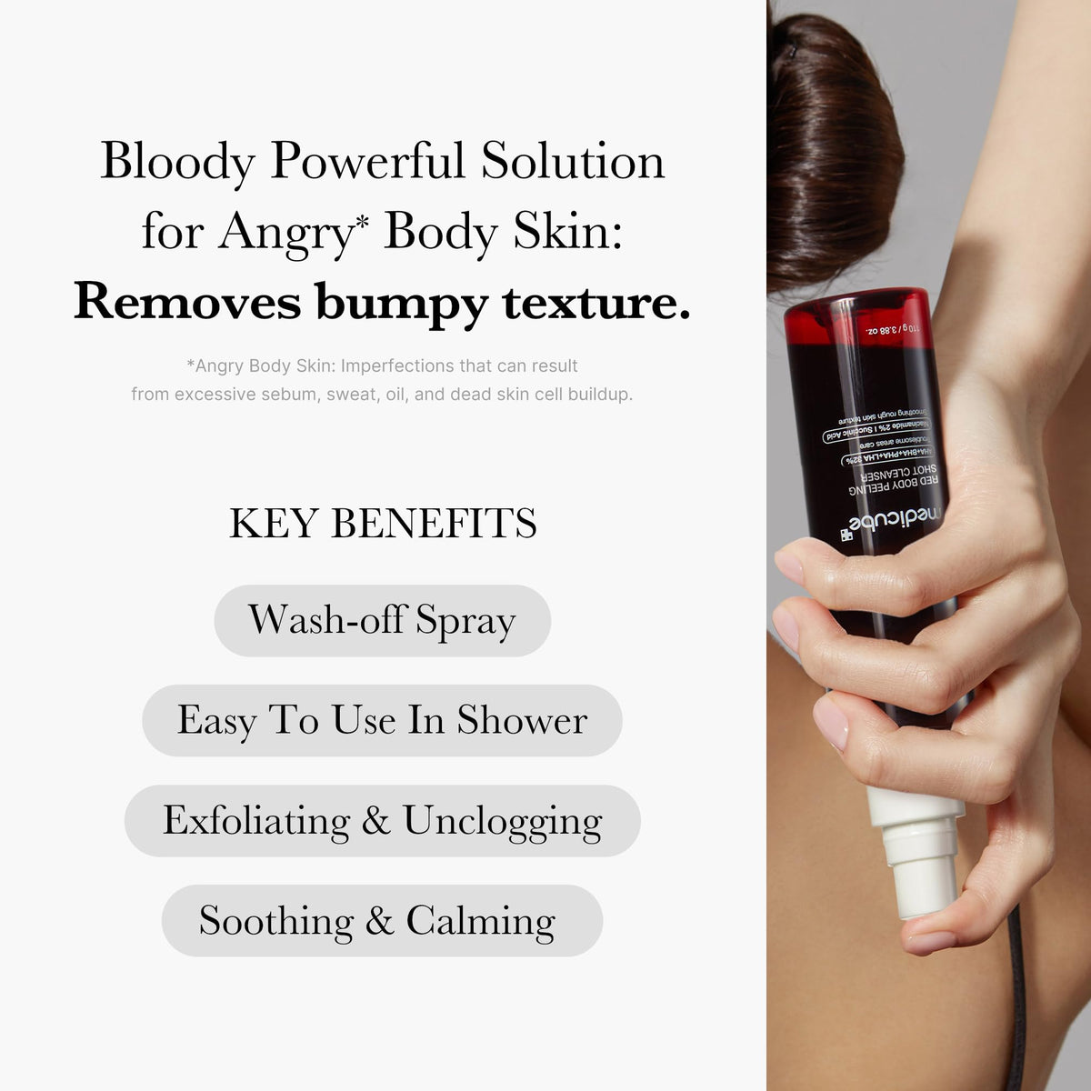Medicube Red Body Peeling Shot, Body Spray 110g