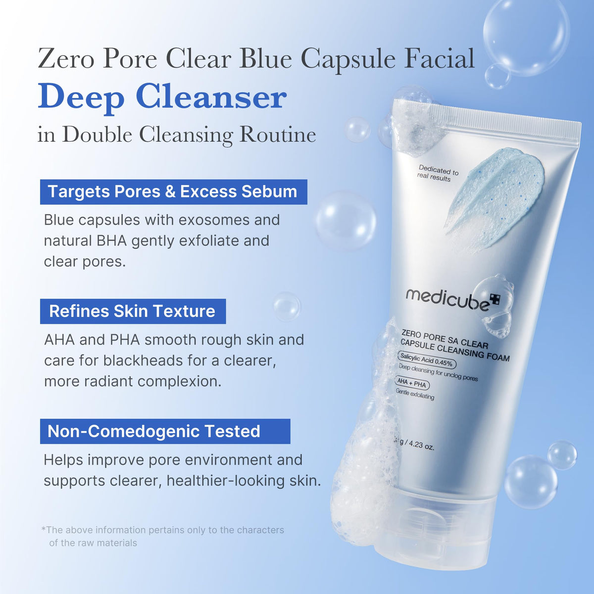 Medicube Zero Pore Clear Blue Capsule Facial 120g