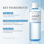 Medicube Zero Pore Toner Exfoliating & Hydrating Blue Bottle Water Toner 250ml