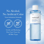 Medicube Zero Pore Toner Exfoliating & Hydrating Blue Bottle Water Toner 250ml