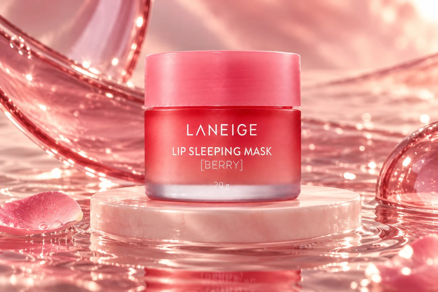 Laneige: valikoituja tuotteita omassa merkkimaailmassaan.