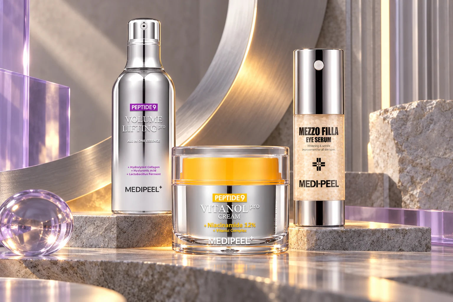 Medi-Peel: selected products in a distinctive brand setting.